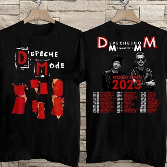 Gildan Tops - Depeche Mode Memento Mori World Tour 2023 2 sided Tshirt
